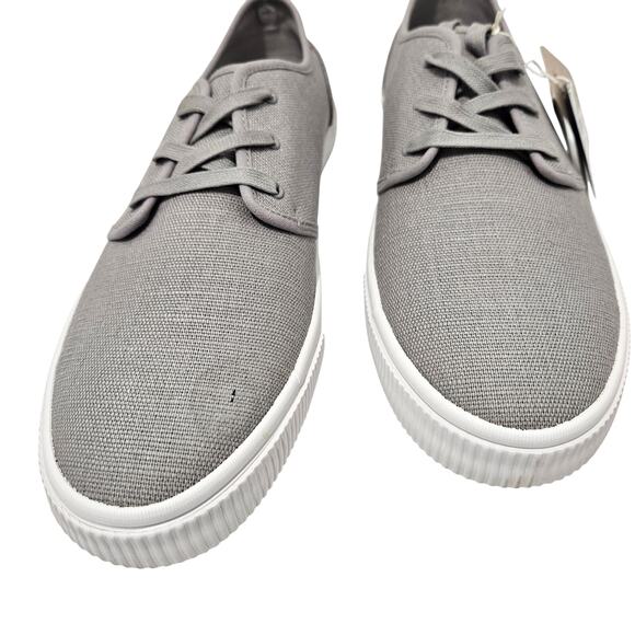 Toms Carlo Drizzle Grey Canvas Ortholite Comfort Sneakers Men's Size 10.5 NWB - Picture 7 of 7